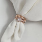 Silver rings with gilding