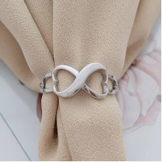 Каблучка срібна зі знаком нескінченність без каменів