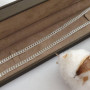 Ланцюжок срібний з плетінням Венеція легкий 40 см