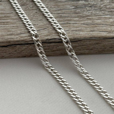 Ланцюжок срібний з плетінням Ромб на шию 50 см