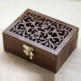 Шкатулка натуральне дерево ручна робота прорізанній малюнок
