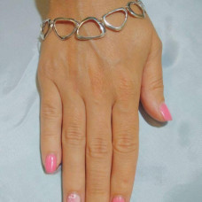 Браслет зі срібла ''Неоліт'' без камінців-вставок