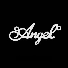 Necklace with the name Angel silver pendant on a chain