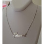 Кольє з ім'ям Oksana срібна підвіска на ланцюжку