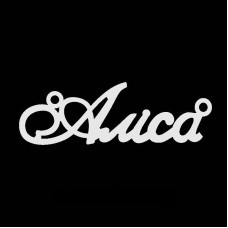 Necklace with the name Alisa silver pendant on a chain