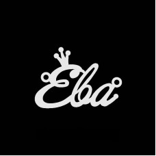 Necklace with the name Eva, silver pendant on a chain