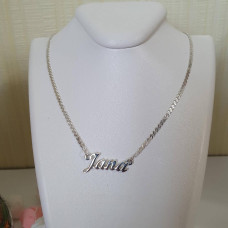Necklace with the name Jana silver pendant on a chain
