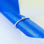 Каблучка срібна тоненька з одним жовтим фіанітом