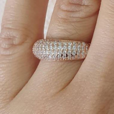 Комплект срібло в позолоті жіночий із вставками білих фіанітів