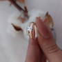 Срібний комплект із золотом