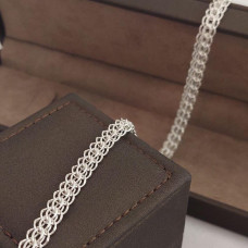 Срібний ланцюжок з плетінням Венеція