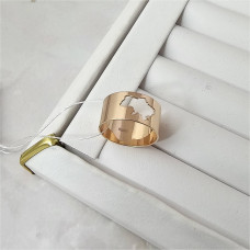 Патріотична золота каблучка з символікою України