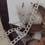 Ланцюжок зі срібла з плетінням паралель