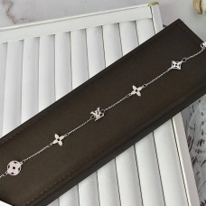 Срібний браслет ланцюжок з підвісками