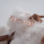 Silver necklace with Home gilding and Ukraine outline
