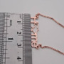 Silver necklace with Home gilding and Ukraine outline