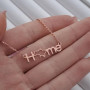 Silver necklace with Home gilding and Ukraine outline