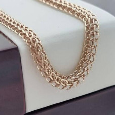 Lemon gold bracelet with Venice weave, 20 cm
