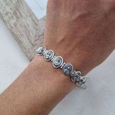 Браслет срібний Святі Жінки з образами Богородиць на руку 20 см