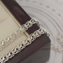 Ланцюжок срібний з плетінням грецький Бісмарк на шию легкий 60 см