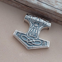 Підвіска срібна молот Перуна слов'янська етніка з чорнінням