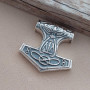 Підвіска срібна молот Перуна слов'янська етніка з чорнінням