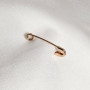 Брошка шпилька золота гладка без каменів