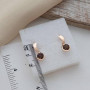 Комплект золотий каблучка та сережки з коричневим раухтопазом 5.52