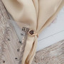 Комплект золотий каблучка та сережки з коричневим раухтопазом 5.52
