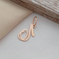 Кулон буква Л золота під ланцюжок або шнур