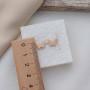 Сережки вкрутки із золота метелики гладкі без каменів 1.55