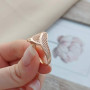 Каблучка золота ажурна без каменів широка 2.80
