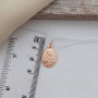 Ладанка золота Діва Марія і немовля Ісус овальна 0.56