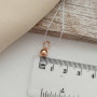 Підвіска золота кулька гладка під ланцюжок або шнур без каменів 0.43