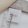 Сережки вкрутки золоті корони без каменів 1.02