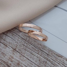 Gold wedding rings classic American thin pair 3.95