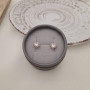 Сережки вкрутки із золота сердечка з білими фіанітами 1.99