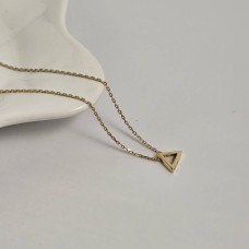 Кольє золоте тонкий ланцюжок з підвіскою трикутником