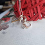 Срібний гарнітур із золотом та фіанітом