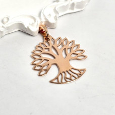 Підвіска золота дерево життя під ланцюжок або шнур без каменів 3.47