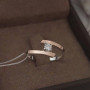 Срібний гарнітур каблучка та сережки Ірма із золотом і фіанітом