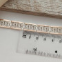 Браслет зі срібла з золотом і білими цирконами