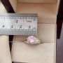 Каблучка з золотими пластинами та круглим цирконом