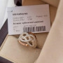 Срібна каблучка з золотими вставками та цирконами