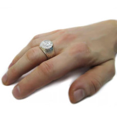 Срібний перстень "Георгій Побідоносець" №40-5