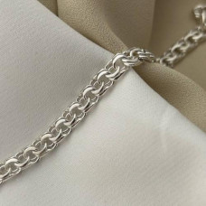 Срібний браслет "Бісмарк" легкий, 21 см