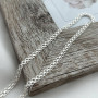 Ланцюжок зі срібла з плетінням Подвійний якір широкий 55 см