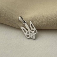 Підвіска срібна герб України Тризуб під ланцюжок або шнур