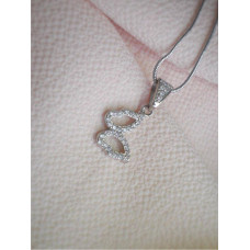 Silver pendant with stones - ''Butterfly''