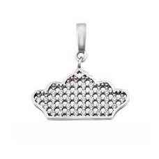 Silver pendant with stones